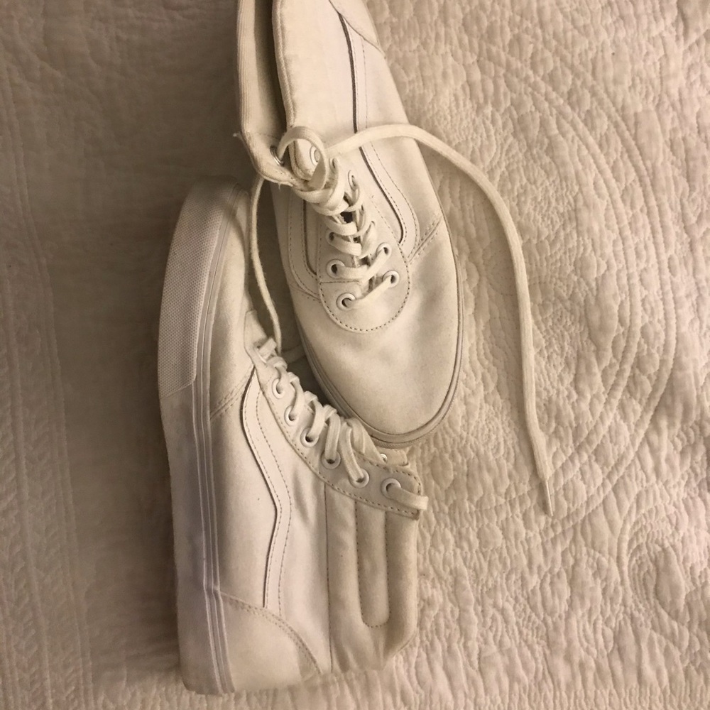 white high top vans